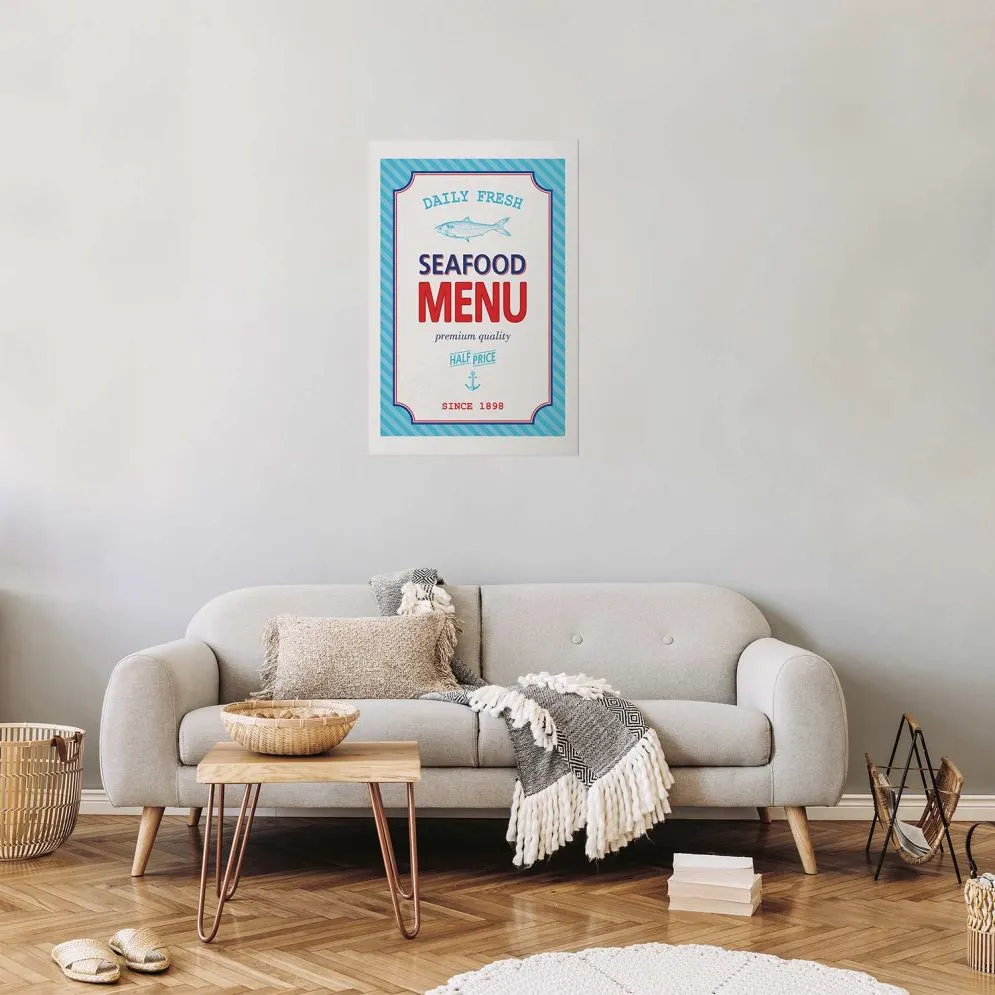 Plakat Menu 21x30 cm bez ramy z marginesem | MIRAT.