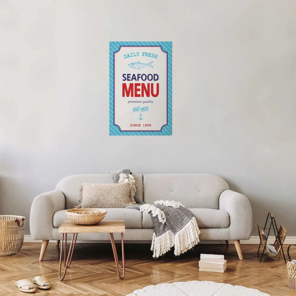 Plakat Menu 21x30 cm bez ramy bez marginesu | MIRAT.