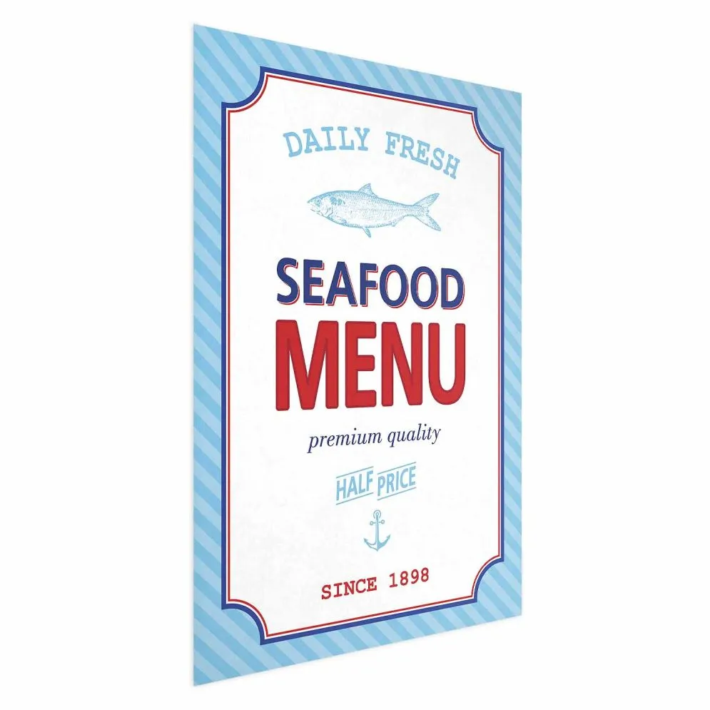 Plakat Menu 21x30 cm bez ramy bez marginesu | MIRAT.