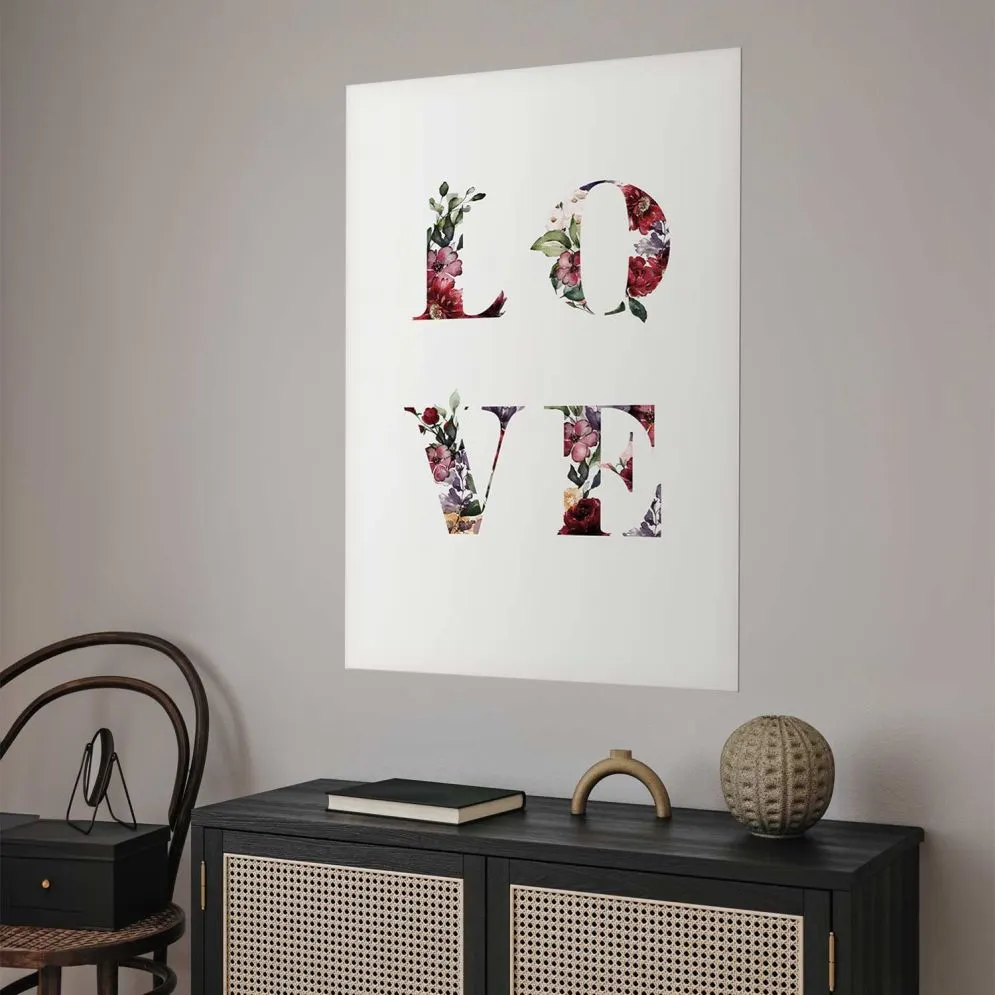 Plakat Miłość w kwiatach 21x30 cm bez ramy bez marginesu | MIRAT.