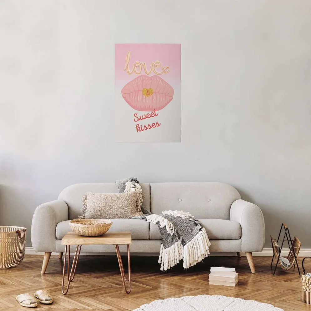 Plakat Sweet Kisses 29,7x42 cm bez ramy bez marginesu | MIRAT.
