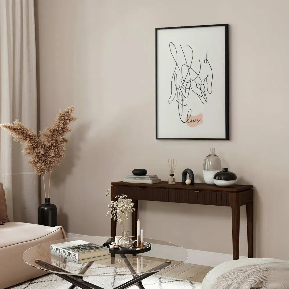 Plakat Splątane uczucie 21x30 cm z ramą czarną z marginesem | MIRAT.