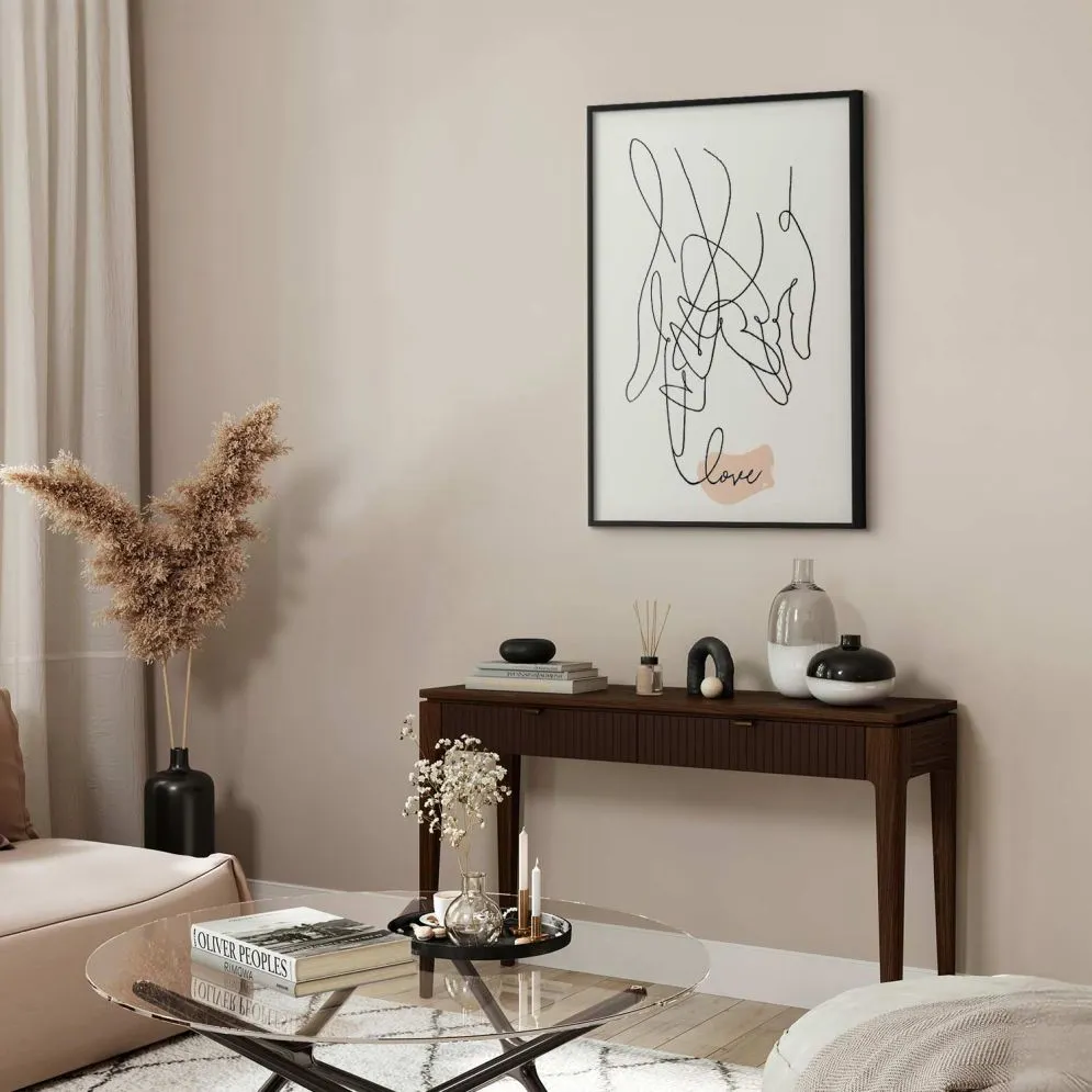 Plakat Splątane uczucie 40x60 cm z ramą czarną bez marginesu | MIRAT.