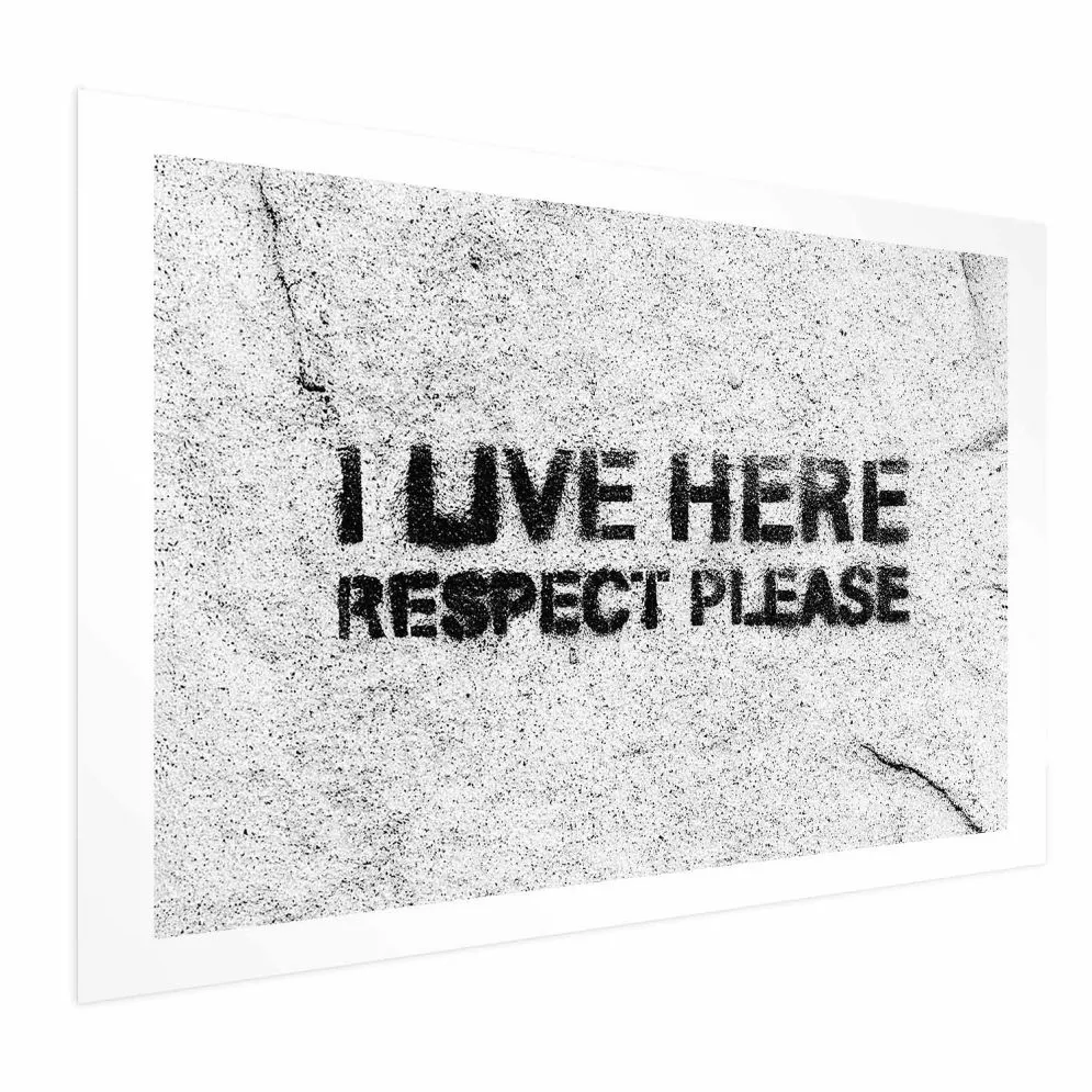 Plakat Respect 30x21 cm bez ramy z marginesem | MIRAT.