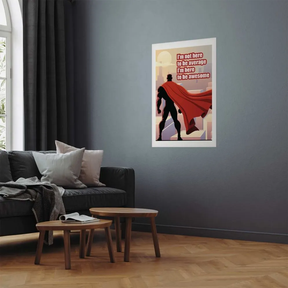 Plakat Average 21x30 cm bez ramy z marginesem | MIRAT.