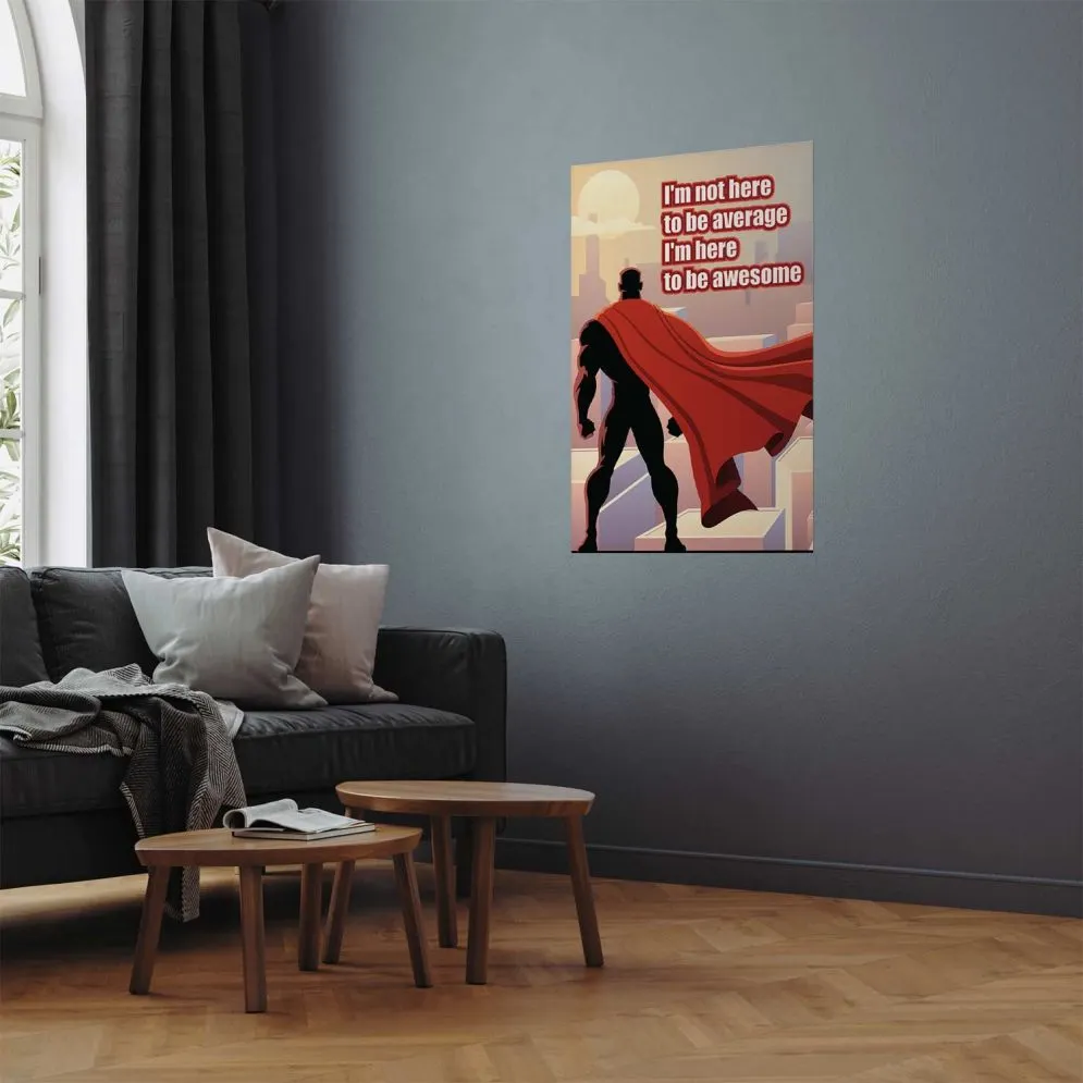 Plakat Average 60x90 cm bez ramy bez marginesu | MIRAT.