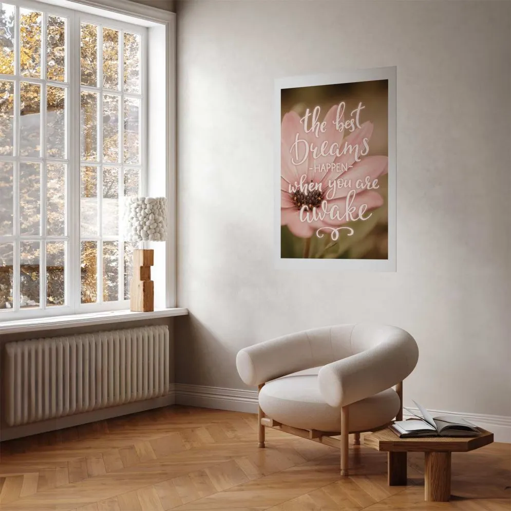 Plakat Best dreams 21x30 cm bez ramy z marginesem | MIRAT.