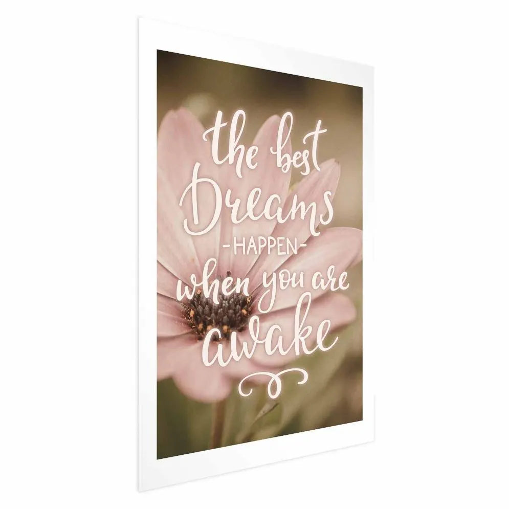 Plakat Best dreams 21x30 cm bez ramy z marginesem | MIRAT.