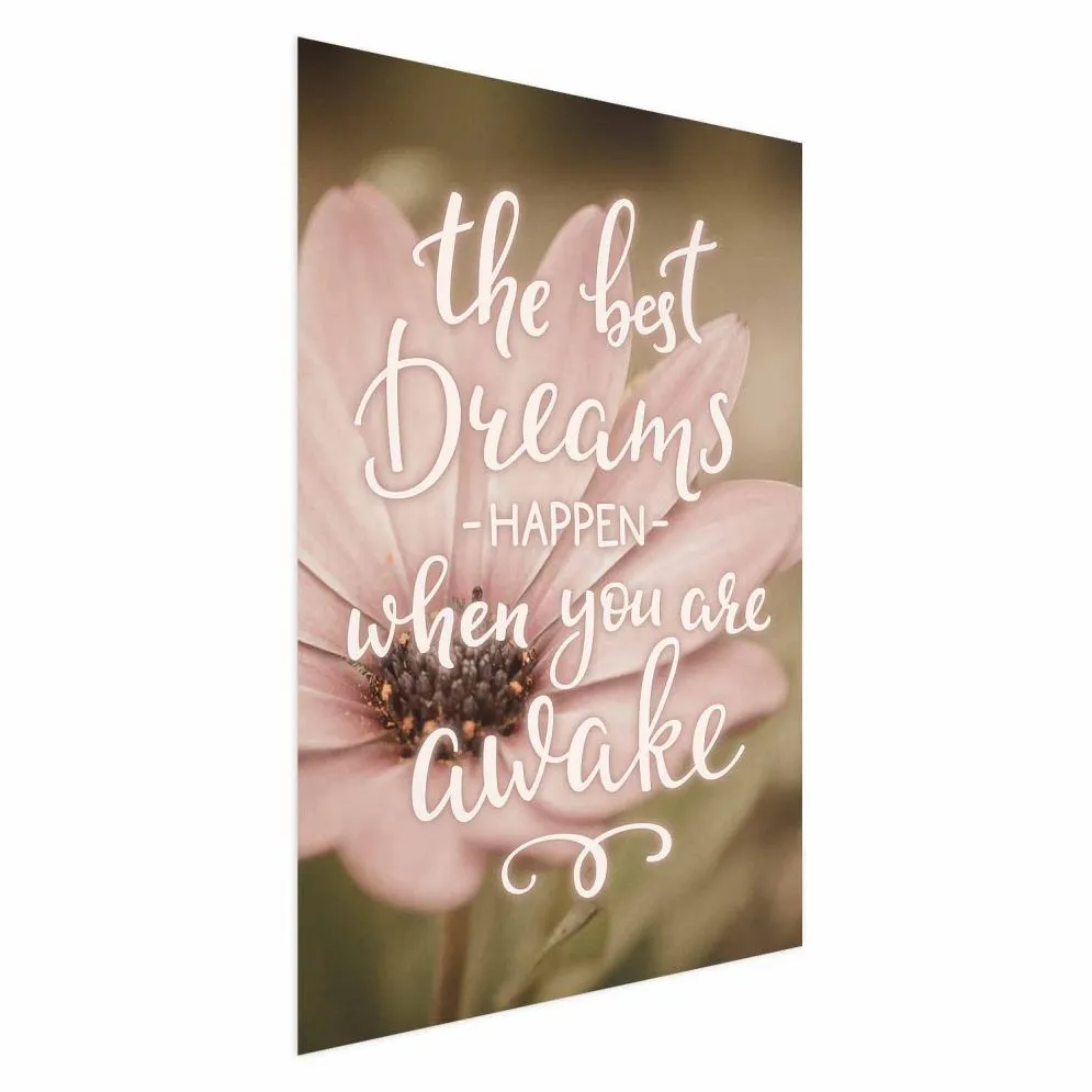 Plakat Best dreams 60x90 cm bez ramy bez marginesu | MIRAT.