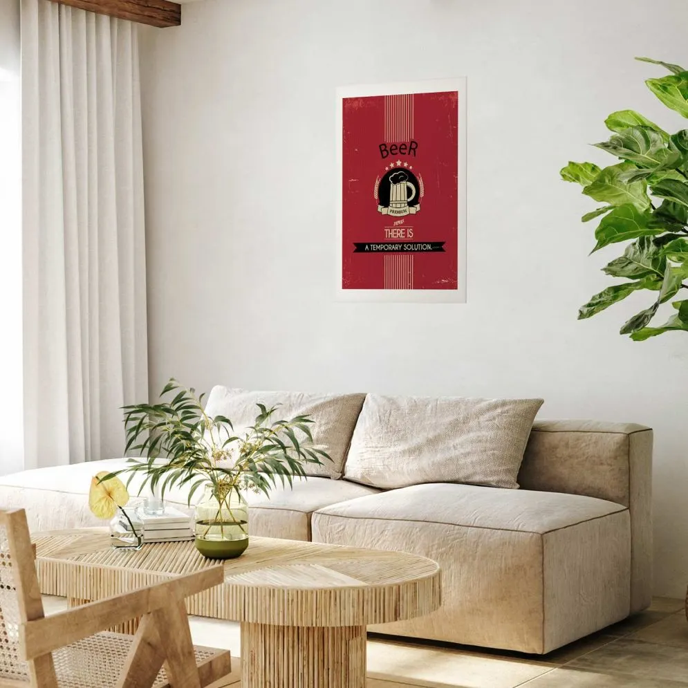 Plakat Premium Beer 21x30 cm bez ramy z marginesem | MIRAT.