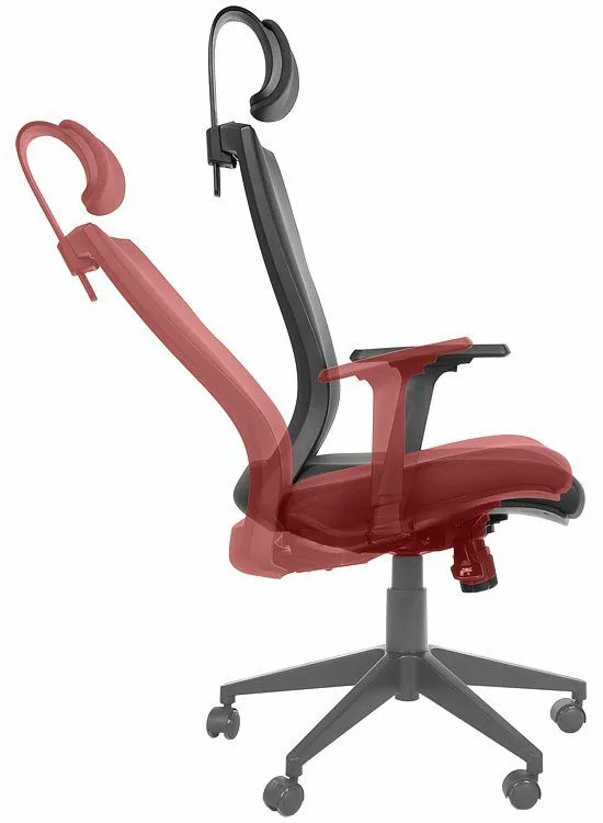Fotel biurowy HG-0004F brązowy z regulowanymi podłokietnikami | MIRAT.