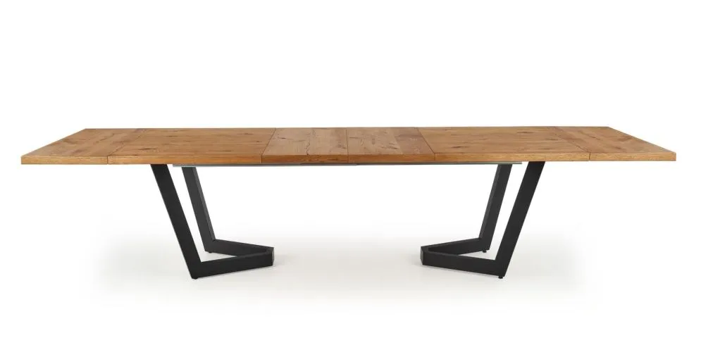 Stół rozkładany MASSIVE 160(250)x90 dąb do jadalni | MIRAT. styl LOFT