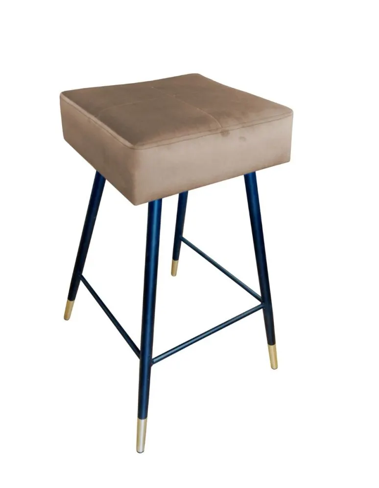 Hoker OLIMP VELVET GOLD beżowy do baru | MIRAT. w stylu GLAMOUR kolekcja