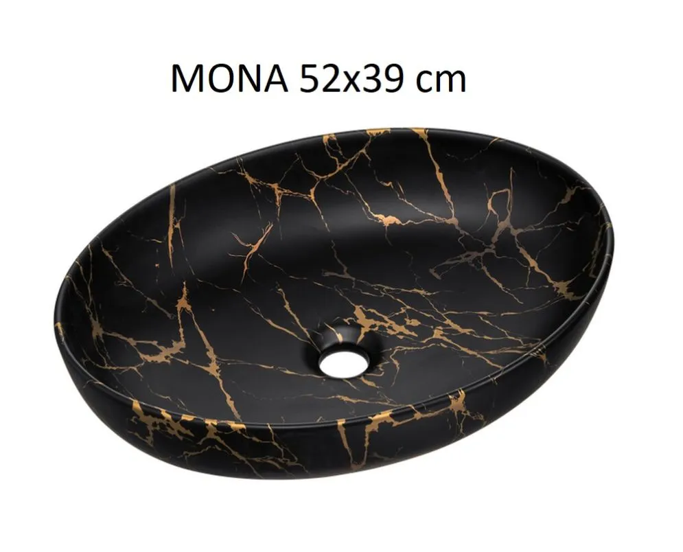 Szafka pod umywalkę nablatową TALIA CASELLA 2S 80cm dąb casella/czarny mat z blatem I sklep meblowy MIRAT. styl KLASYCZNY, LOFT