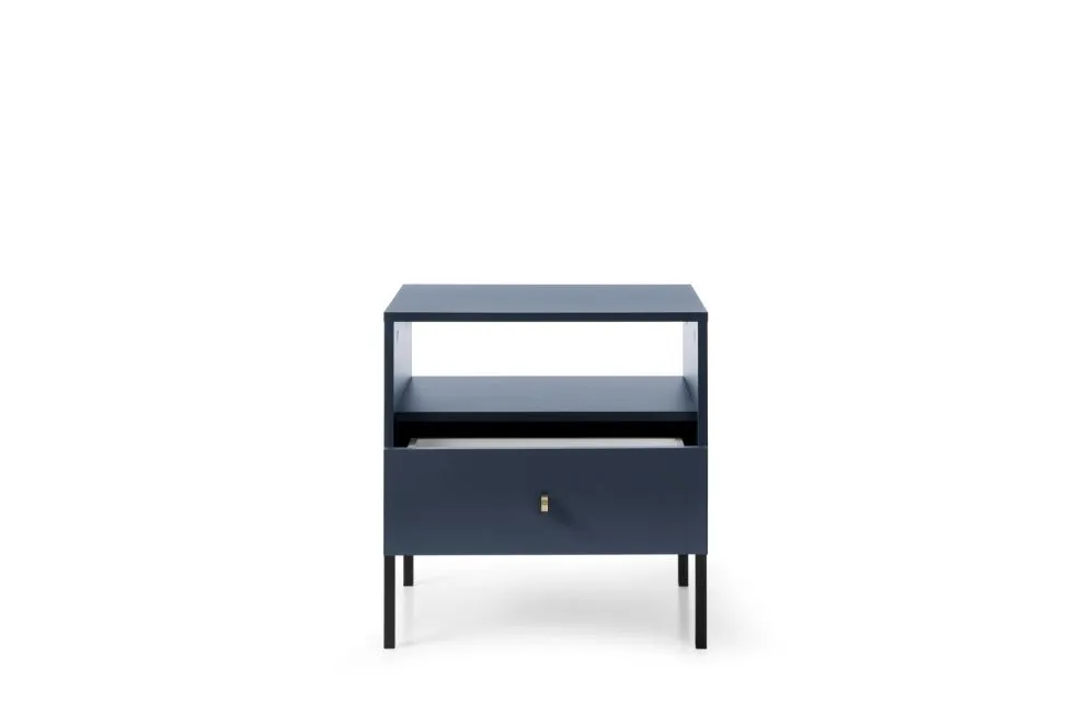 Szafka stojąca ALANI 54 cm granatowa mat do salonu i sypialni | MIRAT. w stylu LOFT kolekcja ALANI