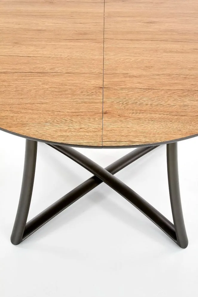 Stół rozkładany MORETTI dąb złoty/antracyt | MIRAT. styl LOFT