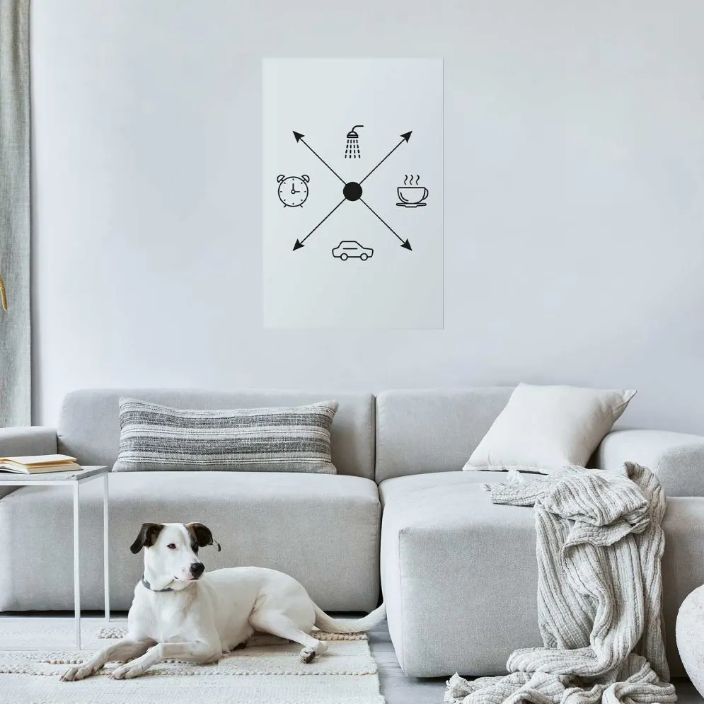 Plakat Harmonogram dnia 21x30 cm bez ramy bez marginesu | MIRAT.