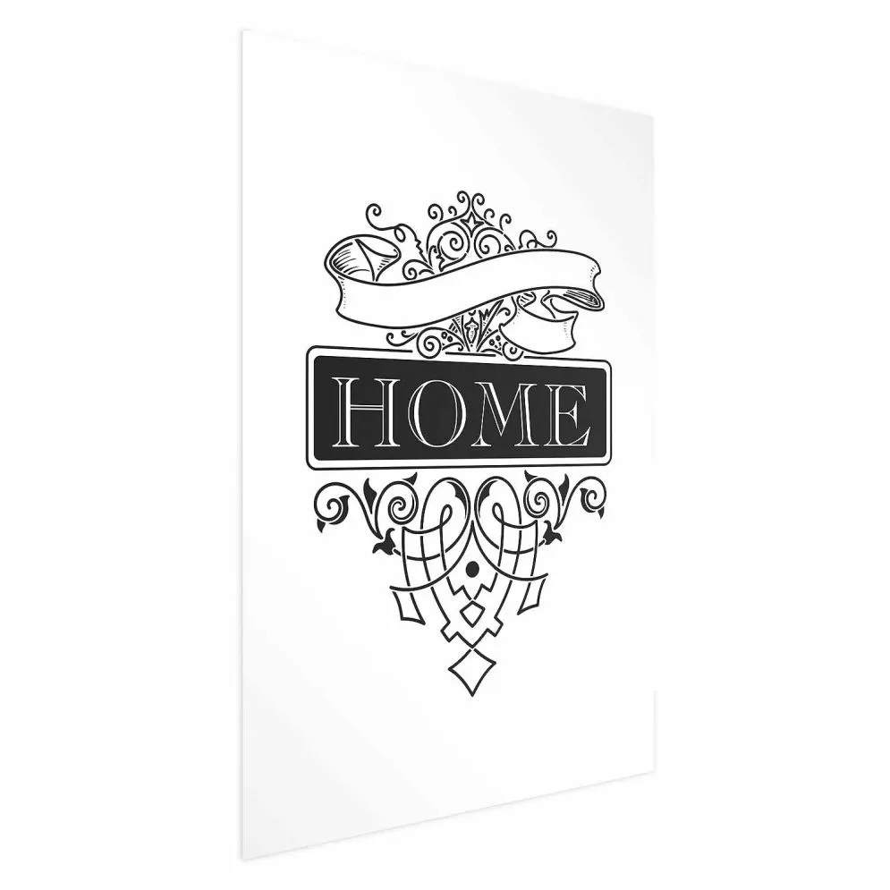 Plakat Home 29,7x42 cm bez ramy z marginesem | MIRAT.