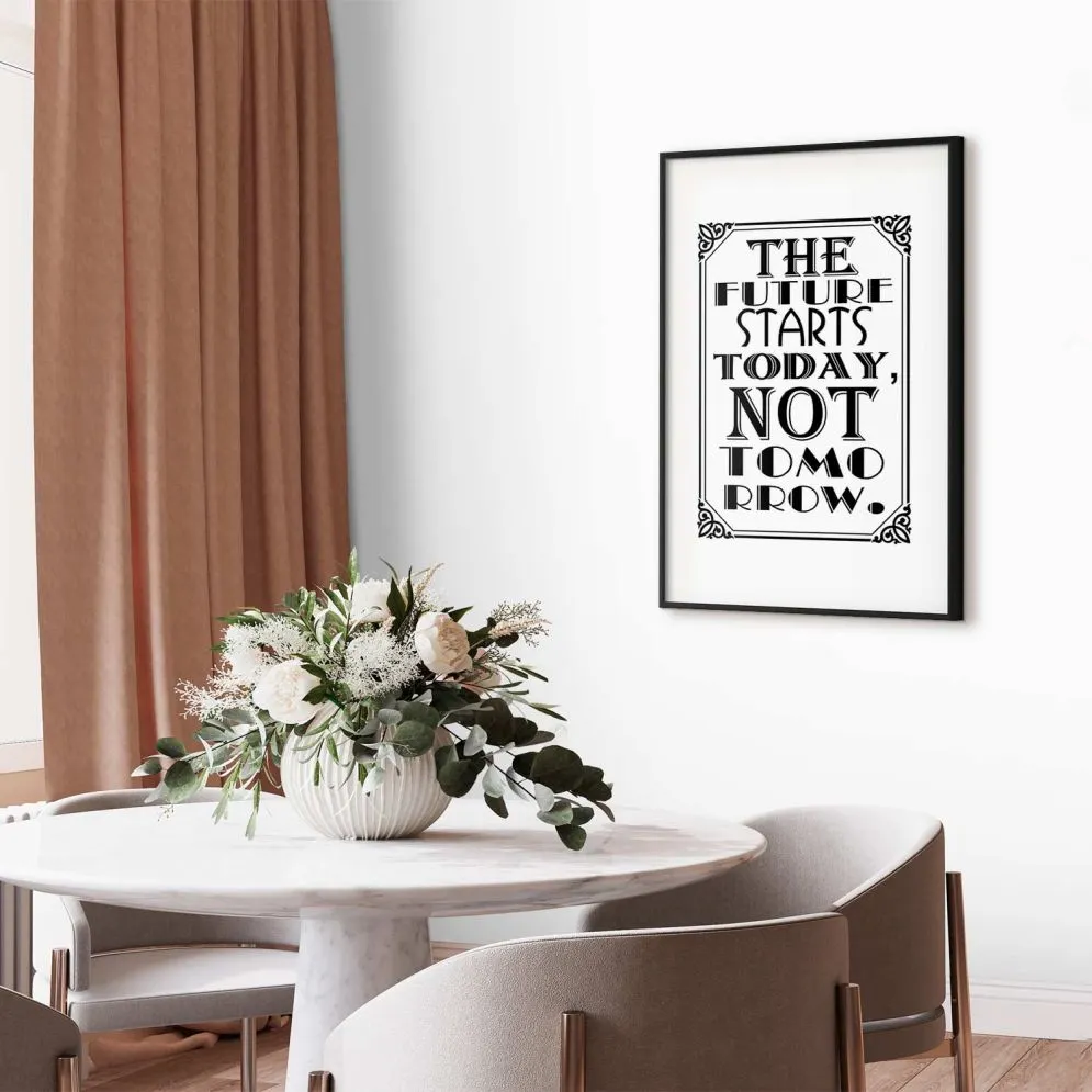 Plakat Future 29,7x42 cm z ramą czarną z marginesem | MIRAT.