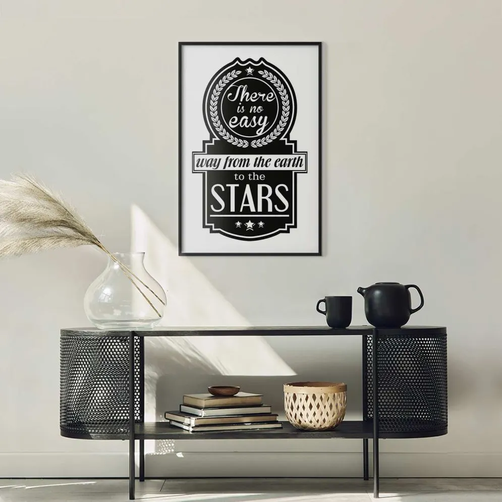 Plakat Big lesson 21x30 cm z ramą czarną bez marginesu | MIRAT.