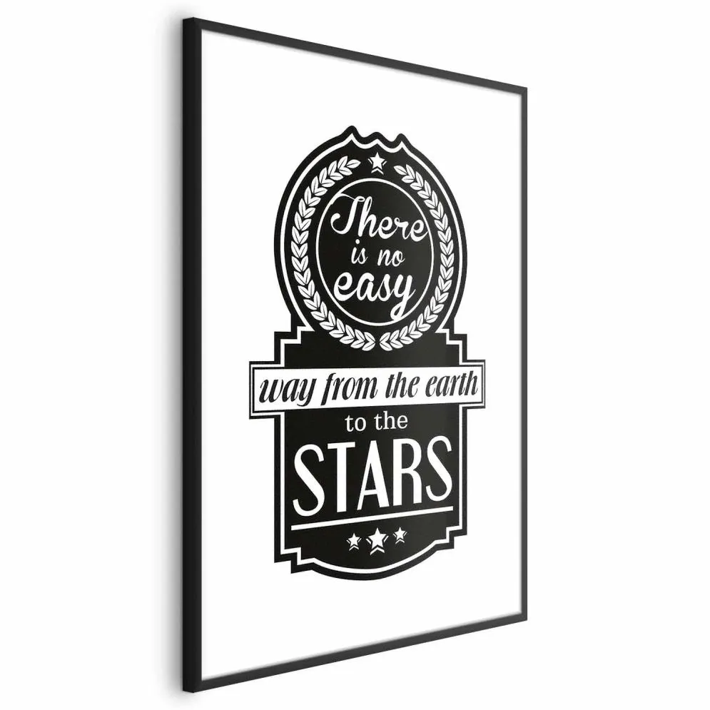 Plakat Big lesson 29,7x42 cm z ramą czarną z marginesem | MIRAT.