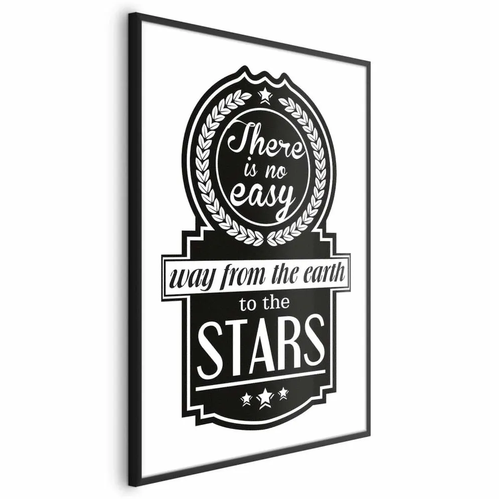 Plakat Big lesson 21x30 cm z ramą czarną bez marginesu | MIRAT.