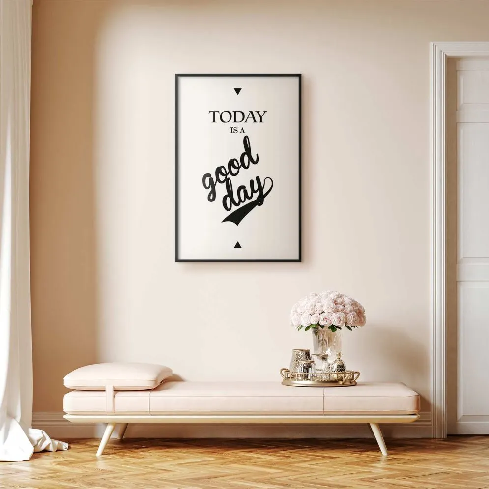 Plakat Today 60x90 cm z ramą czarną bez marginesu | MIRAT.