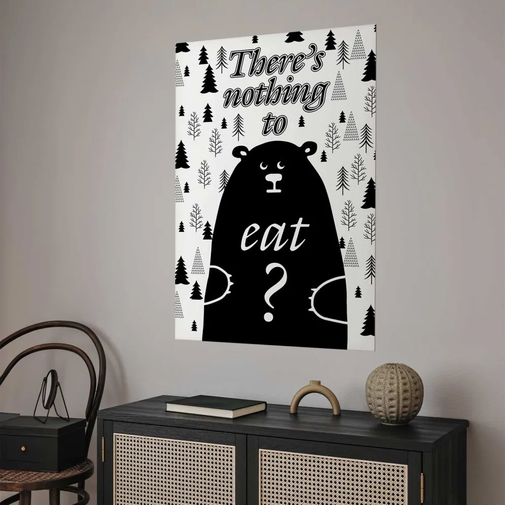 Plakat Nothing to eat 21x30 cm bez ramy bez marginesu | MIRAT.