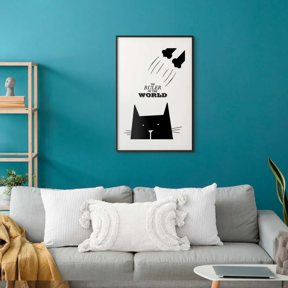 Plakat Król świata 21x30 cm z ramą czarną z marginesem | MIRAT.