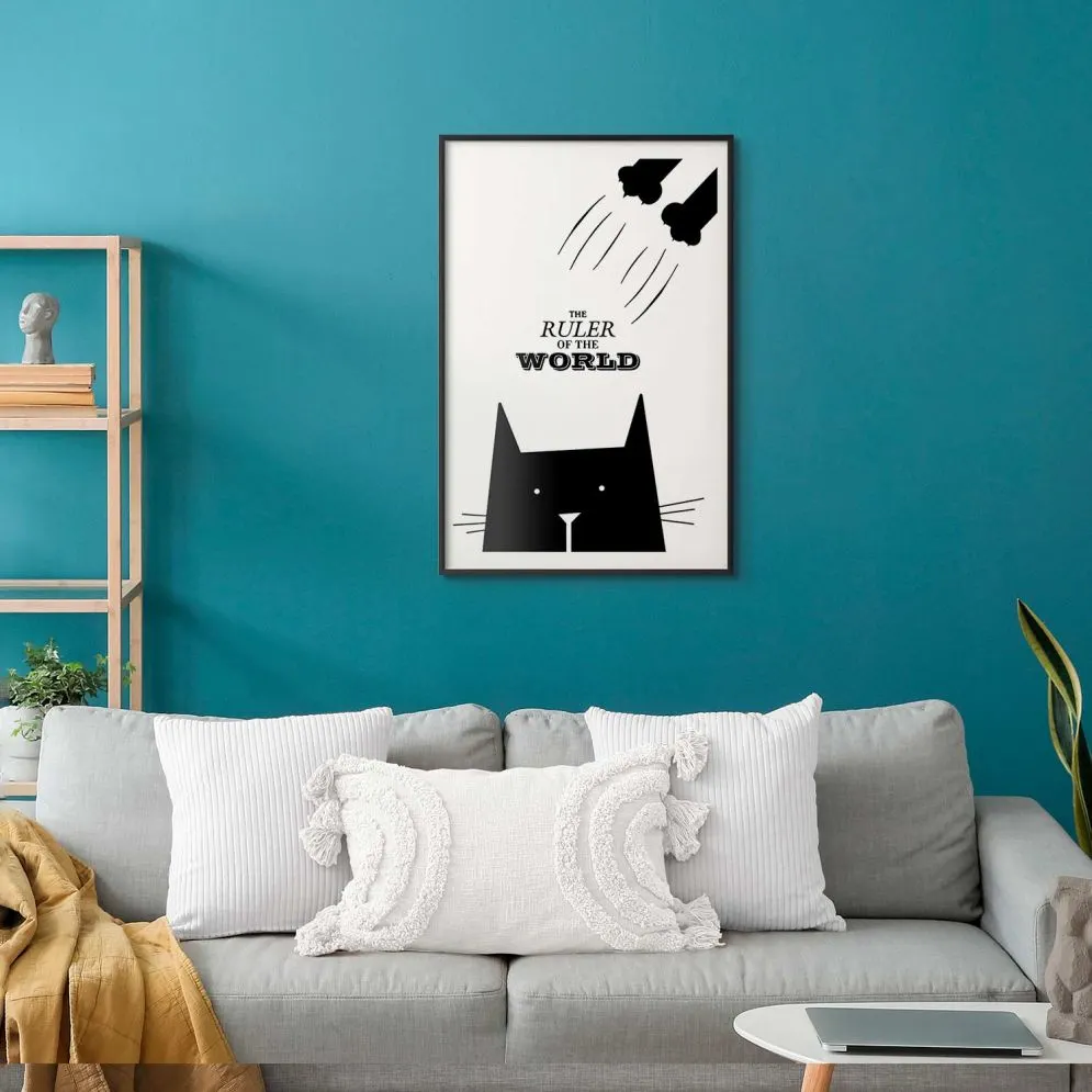 Plakat Król świata 29,7x42 cm z ramą czarną bez marginesu | MIRAT.