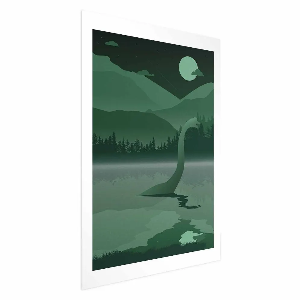 Plakat Loch Ness 60x90 cm bez ramy z marginesem | MIRAT.