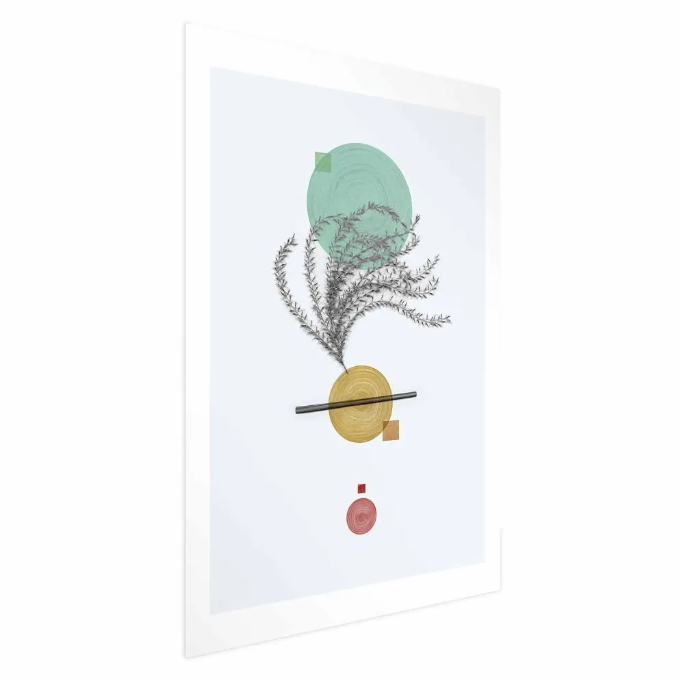 Plakat Roślinna kompozycja 60x90 cm bez ramy z marginesem | MIRAT.