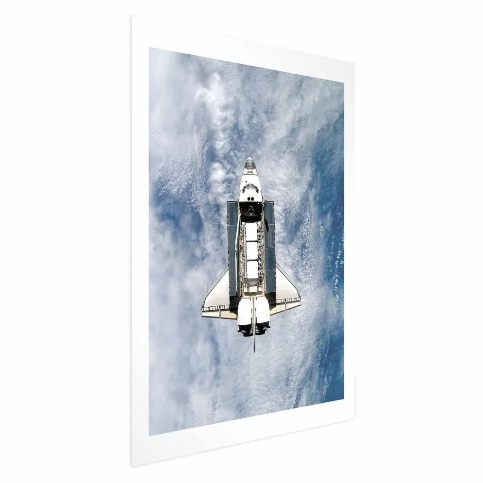 Plakat Wahadłowiec kosmiczny 21x30 cm bez ramy z marginesem | MIRAT.