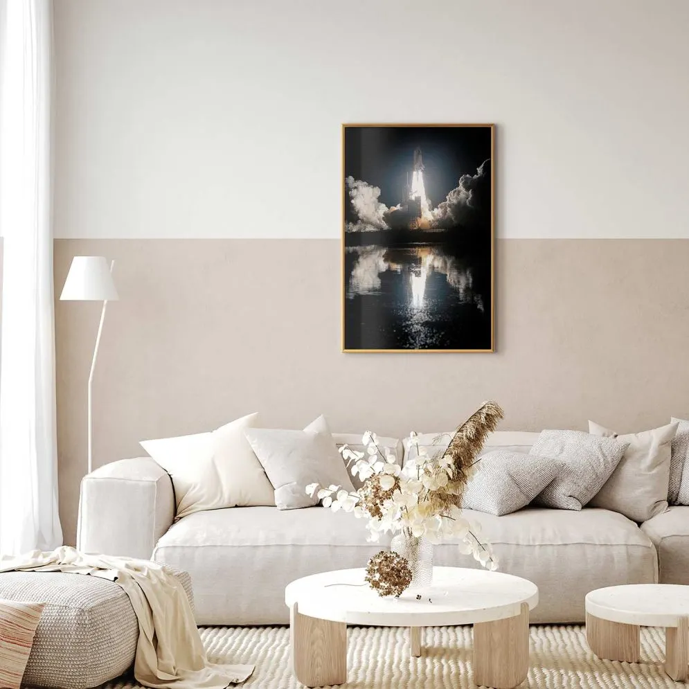 Plakat Udany start 29,7x42 cm z ramą złotą bez marginesu | MIRAT.