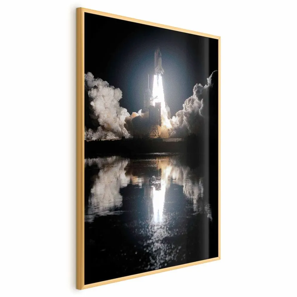 Plakat Udany start 29,7x42 cm z ramą złotą bez marginesu | MIRAT.