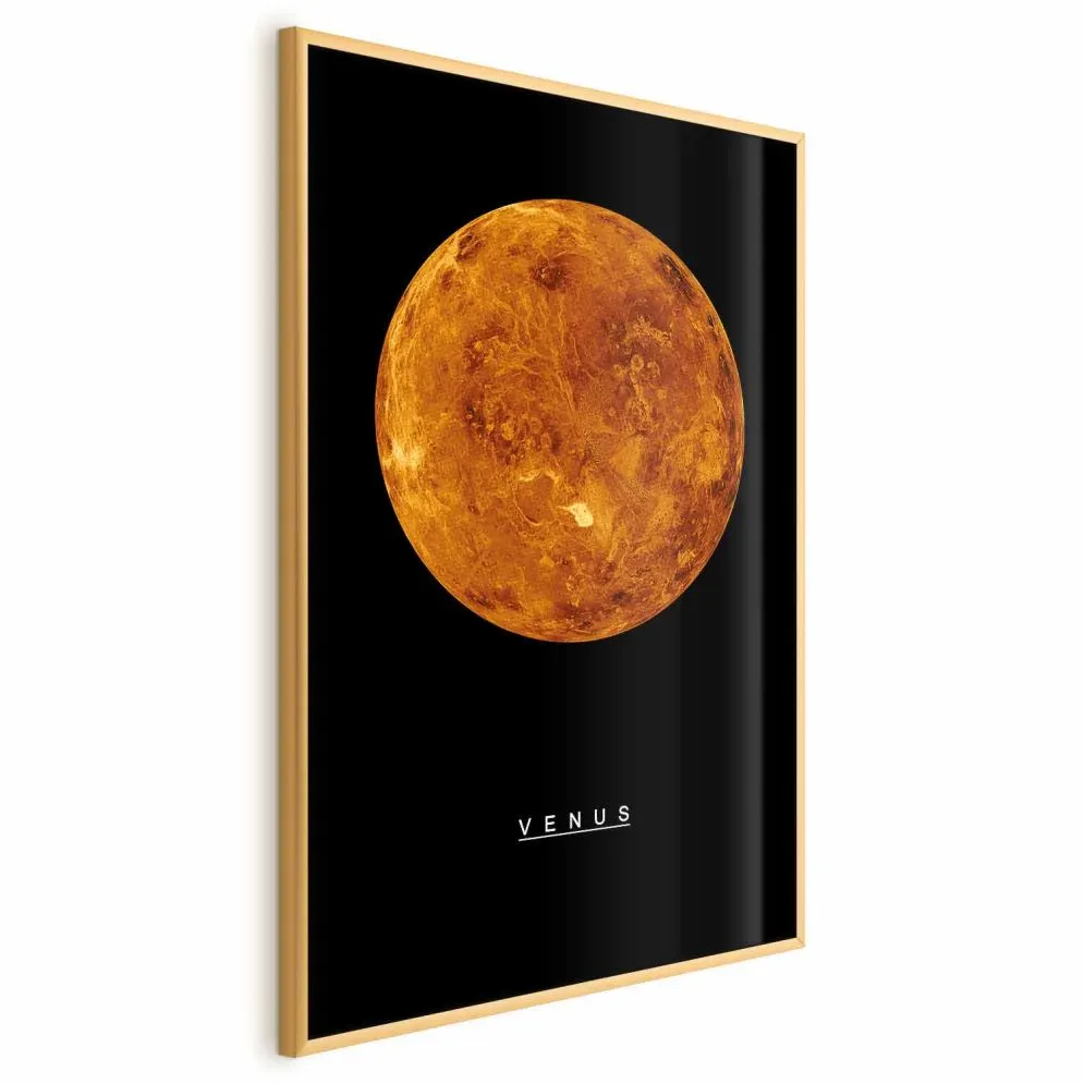 Plakat Wenus 21x30 cm z ramą złotą bez marginesu | MIRAT.