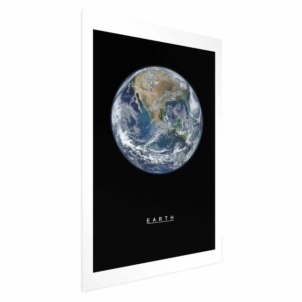 Plakat Ziemia 21x30 cm bez ramy z marginesem | MIRAT.