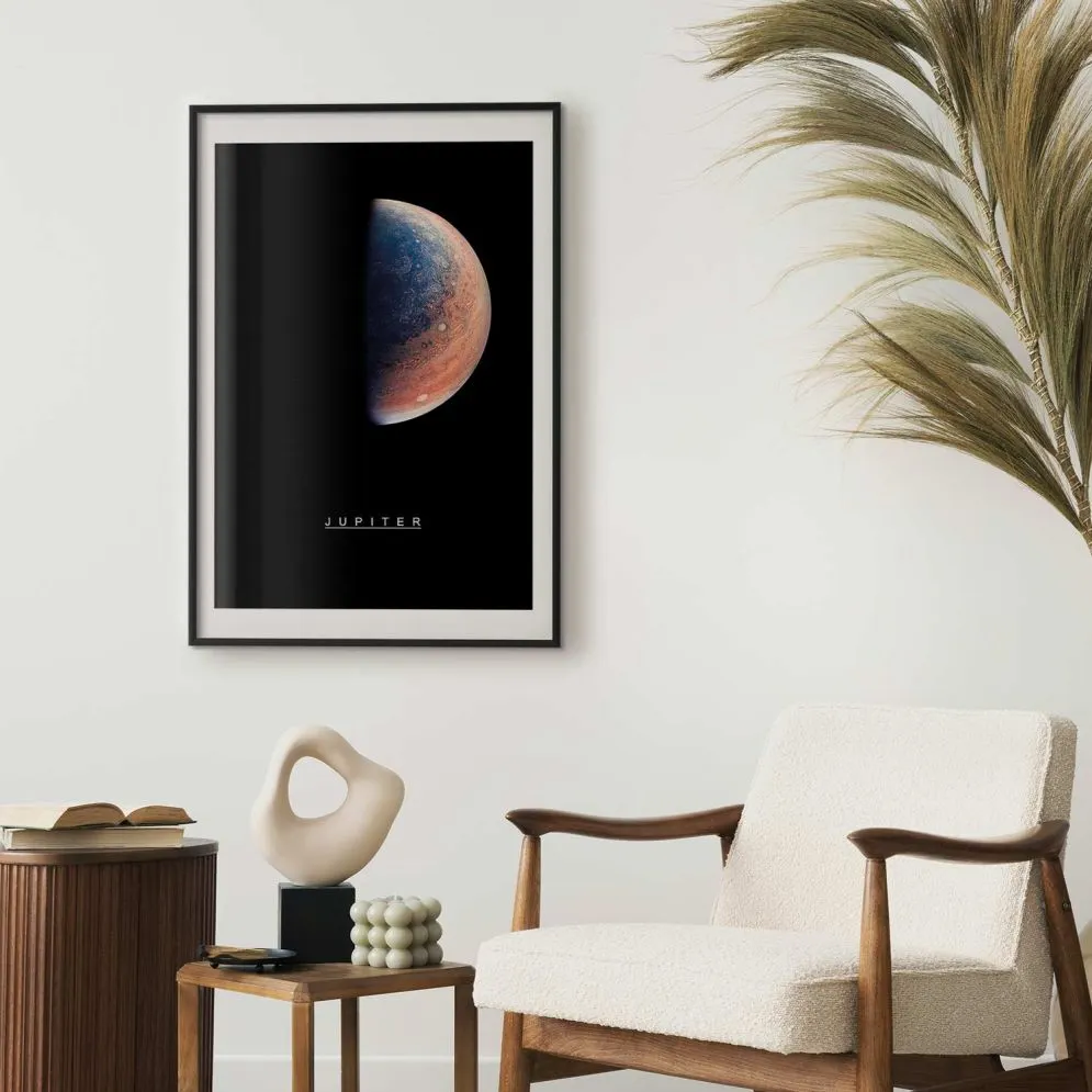 Plakat Jowisz 40x60 cm z ramą czarną z marginesem | MIRAT.
