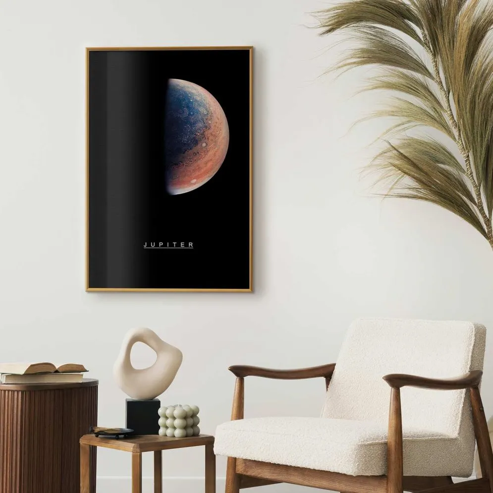 Plakat Jowisz 29,7x42 cm z ramą złotą bez marginesu | MIRAT.