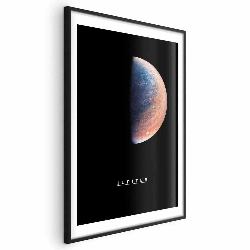 Plakat Jowisz 40x60 cm z ramą czarną z marginesem | MIRAT.