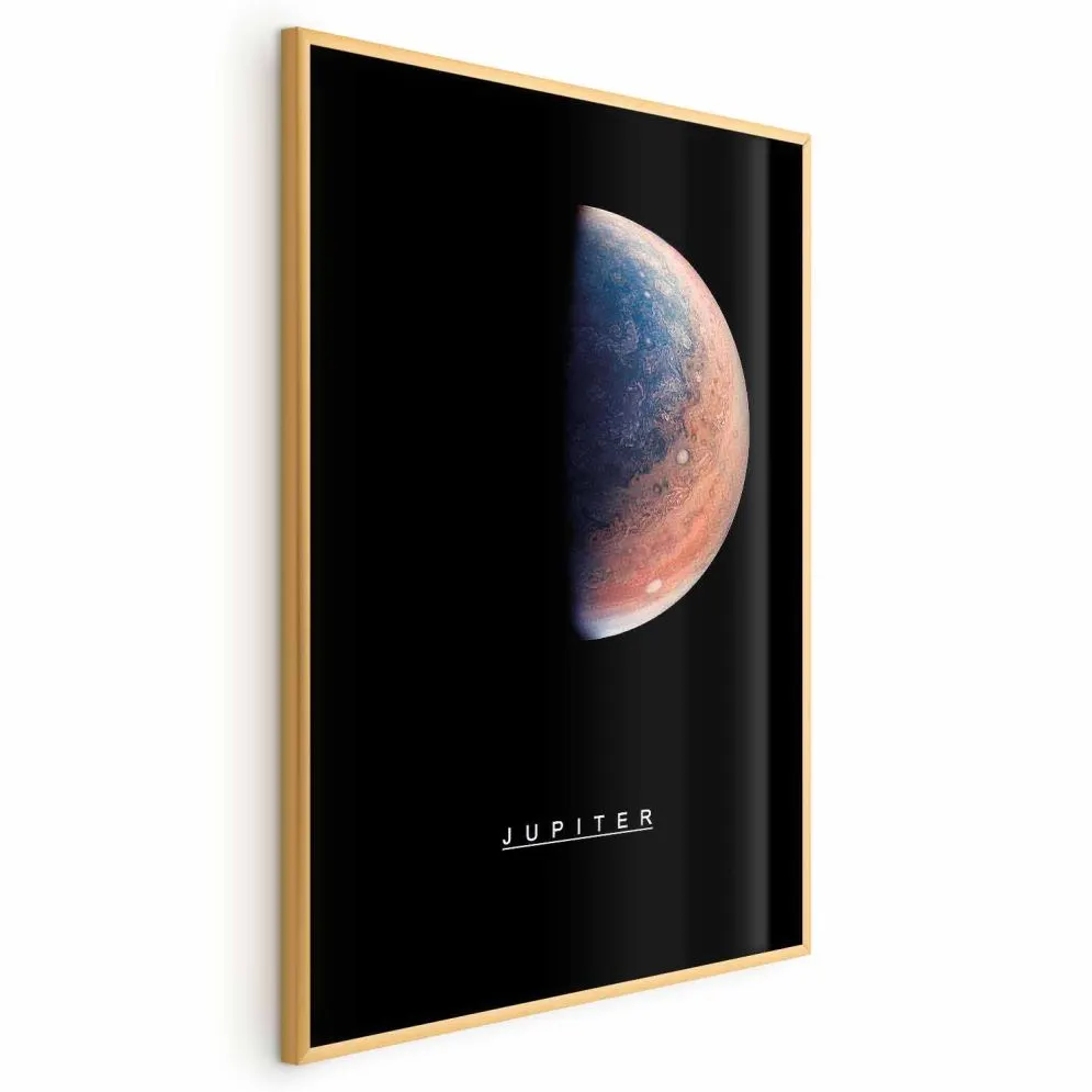 Plakat Jowisz 29,7x42 cm z ramą złotą bez marginesu | MIRAT.