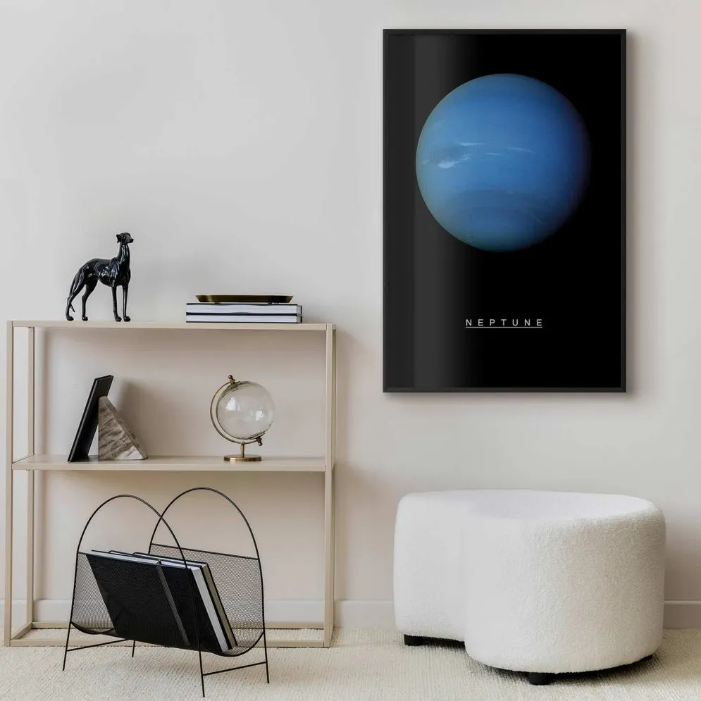 Plakat Neptun 29,7x42 cm z ramą czarną bez marginesu | MIRAT.