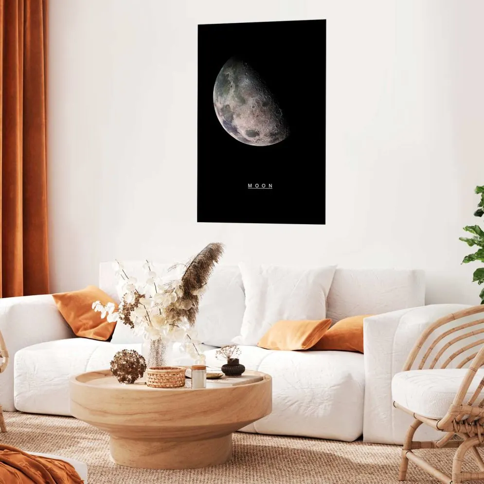 Plakat Księżyc 60x90 cm bez ramy bez marginesu | MIRAT.