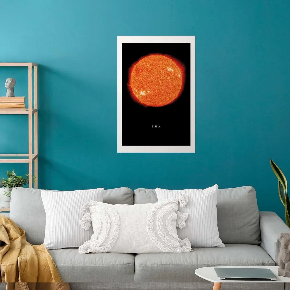 Plakat Słońce 29,7x42 cm bez ramy z marginesem | MIRAT.