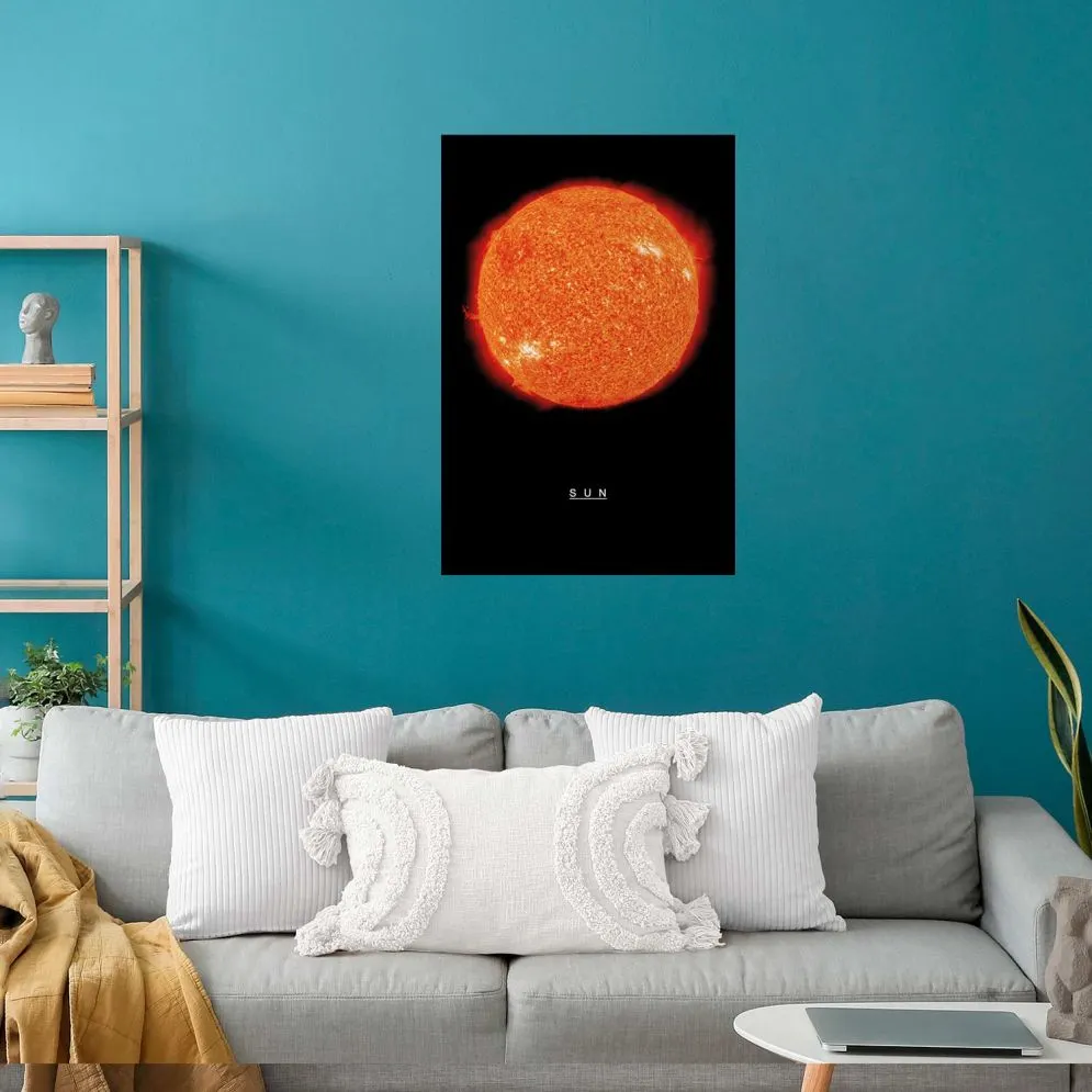 Plakat Słońce 21x30 cm bez ramy bez marginesu | MIRAT.