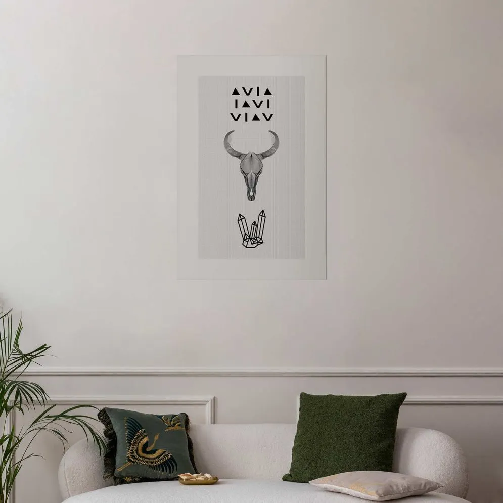 Plakat Zwierzęca czaszka 29,7x42 cm bez ramy bez marginesu | MIRAT.