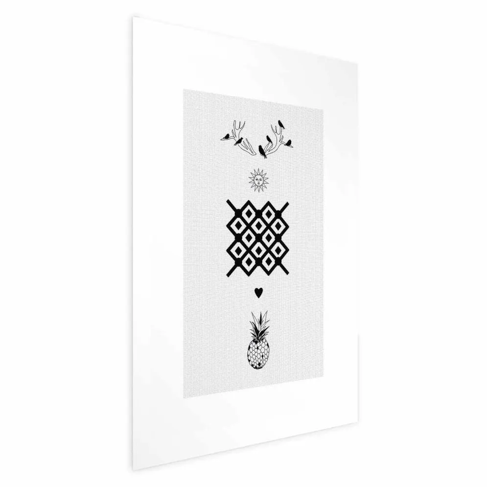 Plakat Szczęście 21x30 cm bez ramy bez marginesu | MIRAT.
