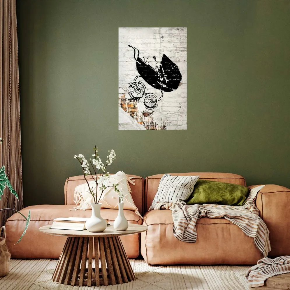 Plakat Pędzący wózek 21x30 cm bez ramy bez marginesu | MIRAT.