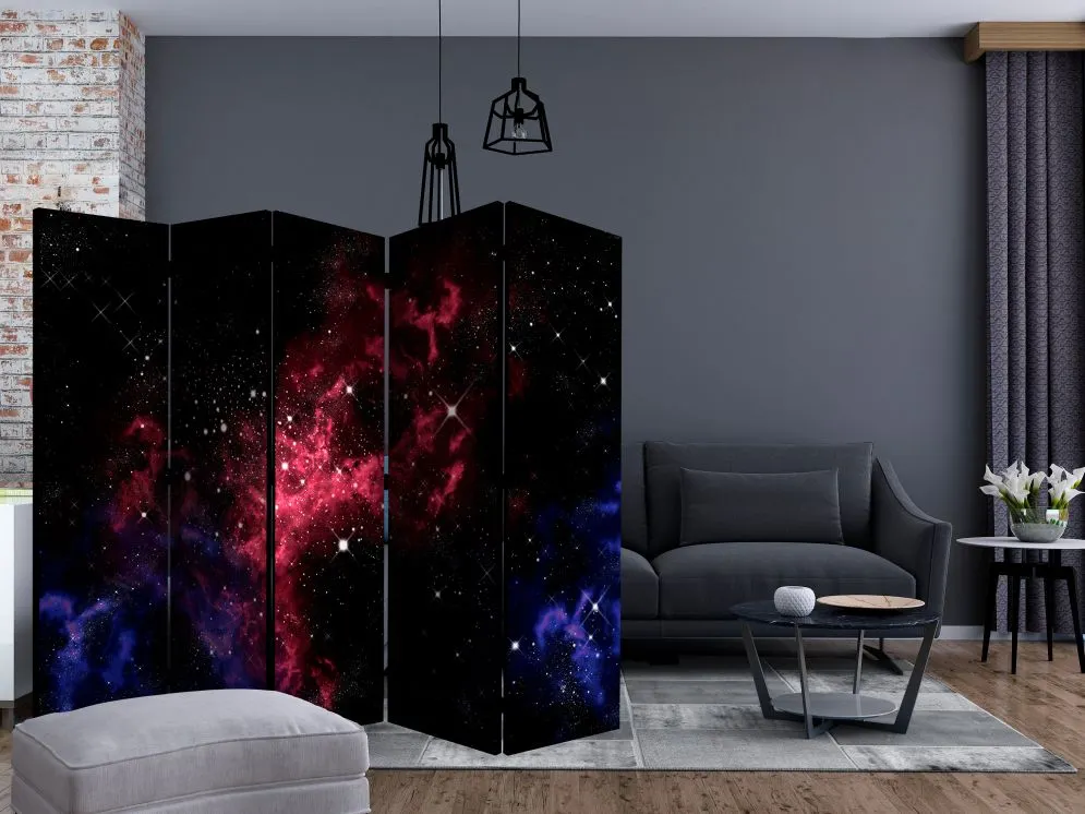 Parawan dwustronny Pejzaże 225x172 cm 5-częściowy wielokolorowy | MIRAT.