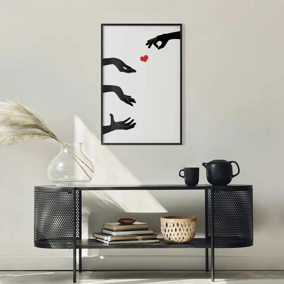Plakat Pstryczek 60x90 cm z ramą czarną bez marginesu | MIRAT.